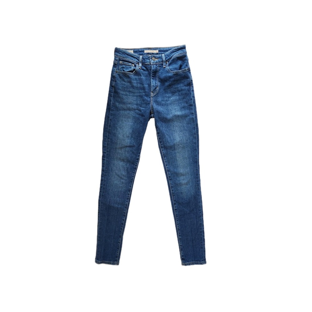 Levi's Premium 721 High Rise Skinny Italian Selvedge Denim Women's 26 Dark Wash